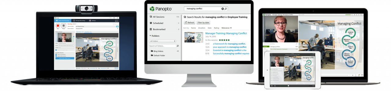 Panopto is an easy to use, all in one, online video platform