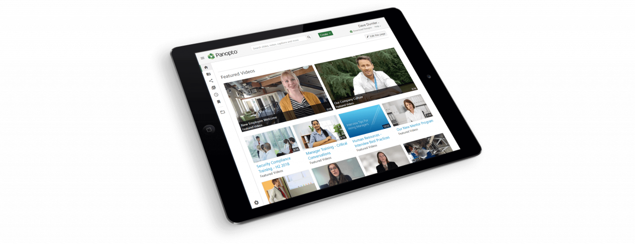 Enable anyone in your organization to view videos securely from anywhere in Panopto's cloud video platform